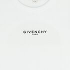 Girls White Logo Ribbed Dress, 1, hi-res