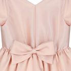 Girls Pink & Gold Bow Dress, 1, hi-res