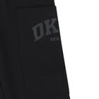 Boys Black Logo Trousers, 1, hi-res