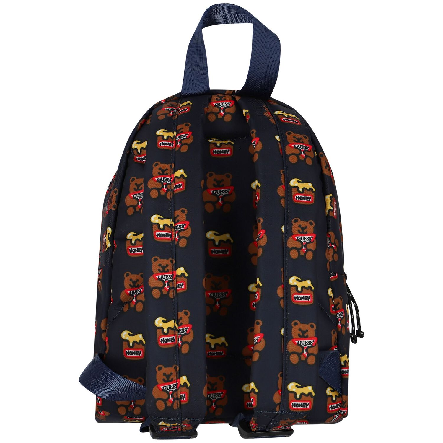 Younger Boys Navy Logo Teddy Backpack, 1, hi-res image number null