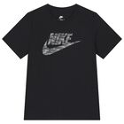 Boys Black Logo T-Shirt, 1, hi-res