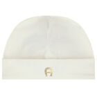 Baby Girls Ivory & Gold Butterfly Logo Babygrow Gift Set, 1, hi-res