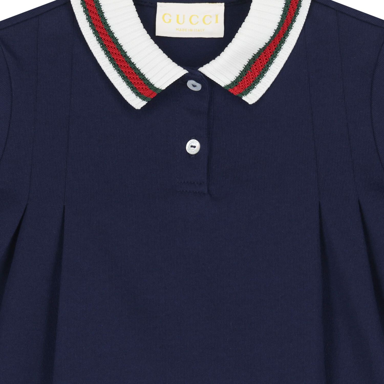  فستان بنات بخطوط ويب باللون الكحلى , 1, hi-res