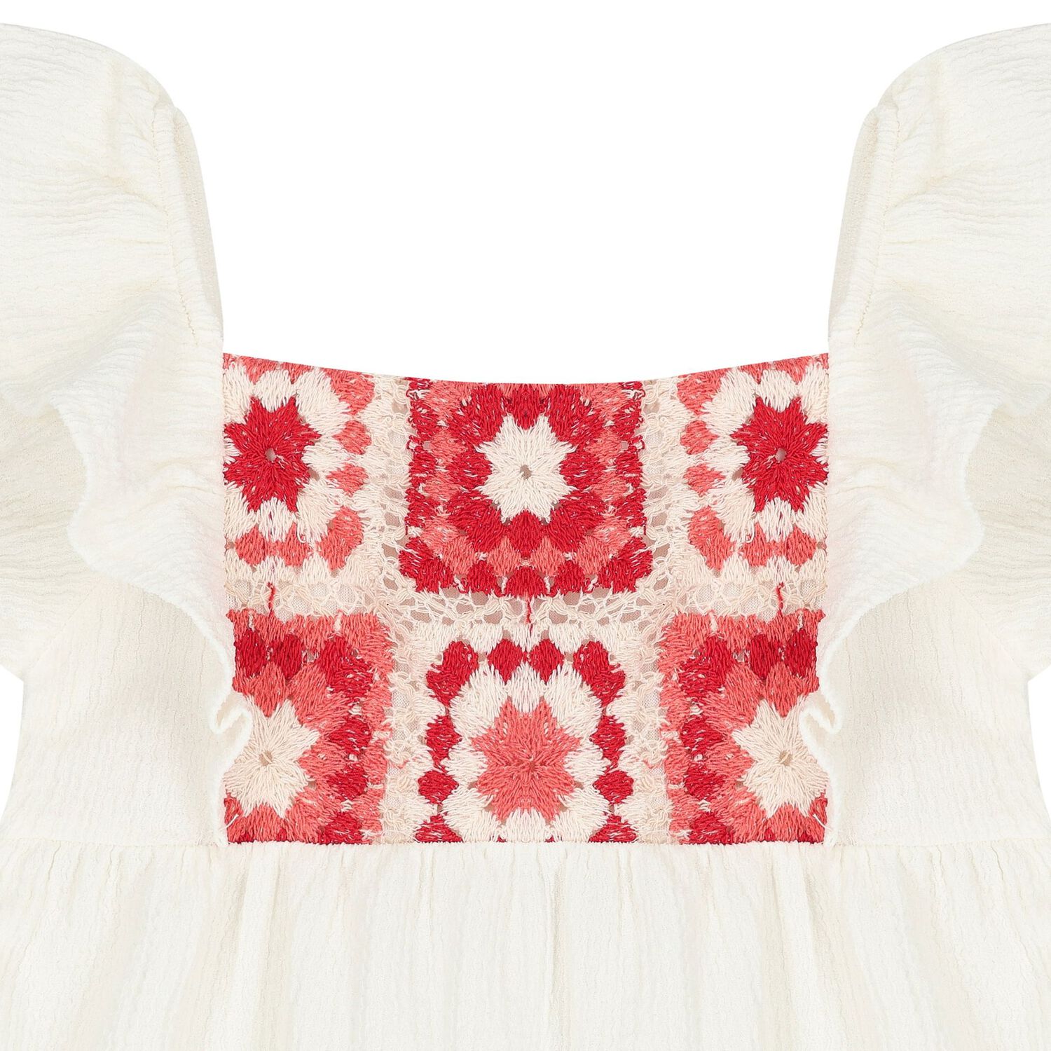 طقم بنات ليغنز باللون العاجي والأحمر, 1, hi-res