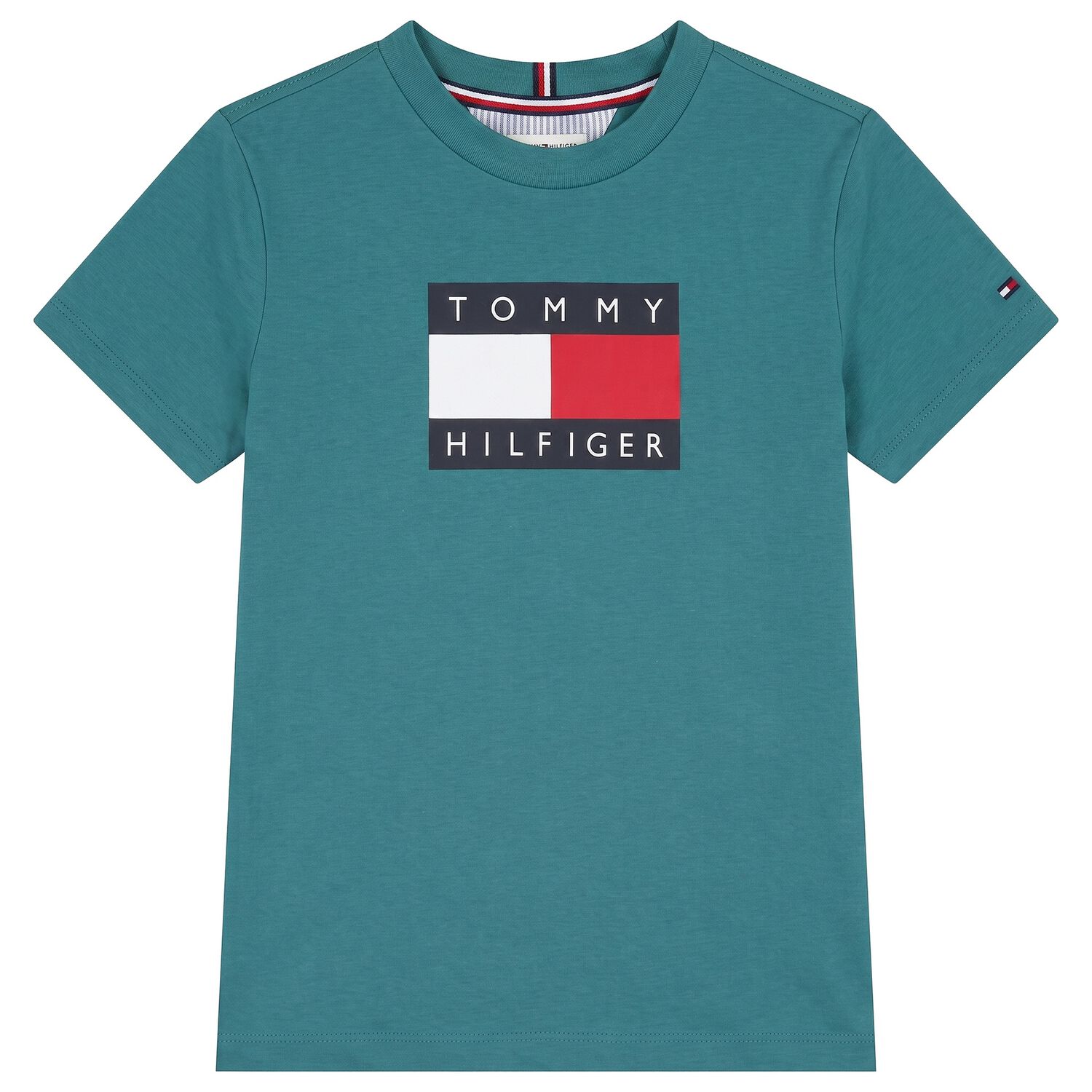 Boys Green Logo T-Shirt, 7, hi-res