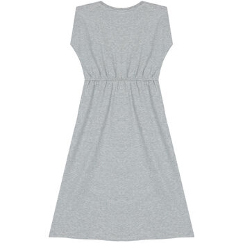 Girls Grey Logo Dress