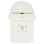 مدس بنات بالشعار بفيونكه باللون الذهبي و العاجى , 1, hi-res