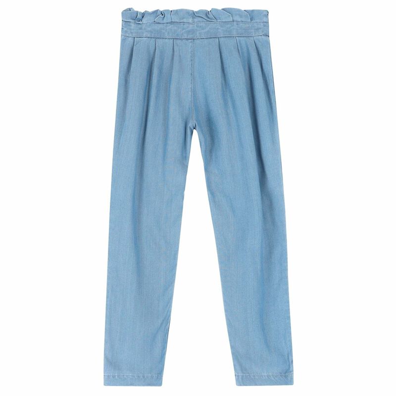 Girls Blue Logo Trousers, 1, hi-res image number null