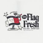 تيشيرت أولاد بالشعار باللون الأبيض, 1, hi-res