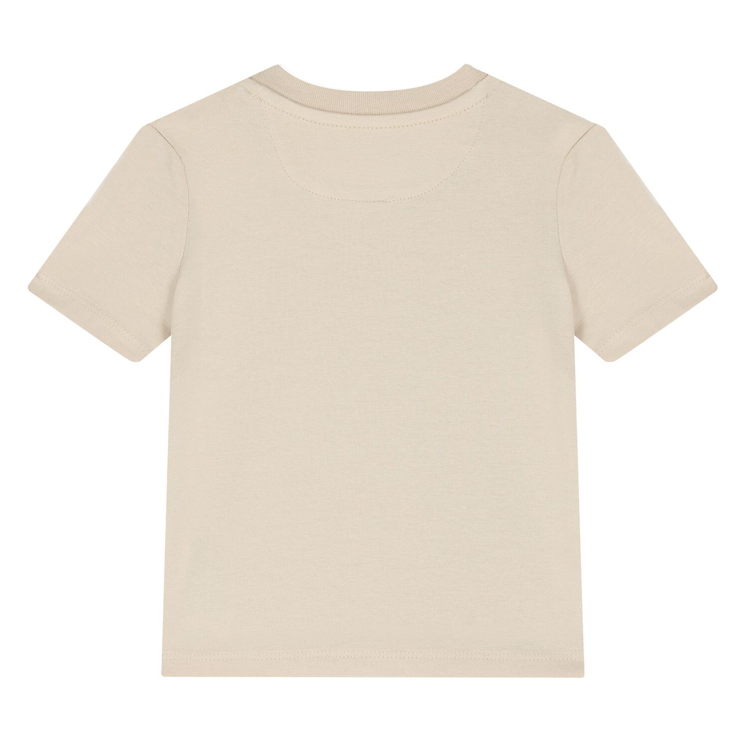 Beige Cotton Logo T-Shirt, 7, hi-res image number null