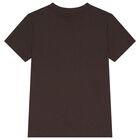 Boys Mini Me Brown Logo T-Shirt, 11, hi-res