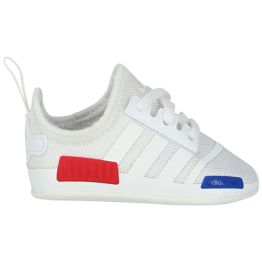 adidas Originals White NMD Crib Pre Walker Shoes | Junior Couture UAE