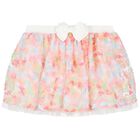Girls Ivory & Pink Tulle Skirt Set, 1, hi-res
