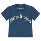 طقم شورت بالشعار باللون الازرق, 1, hi-res