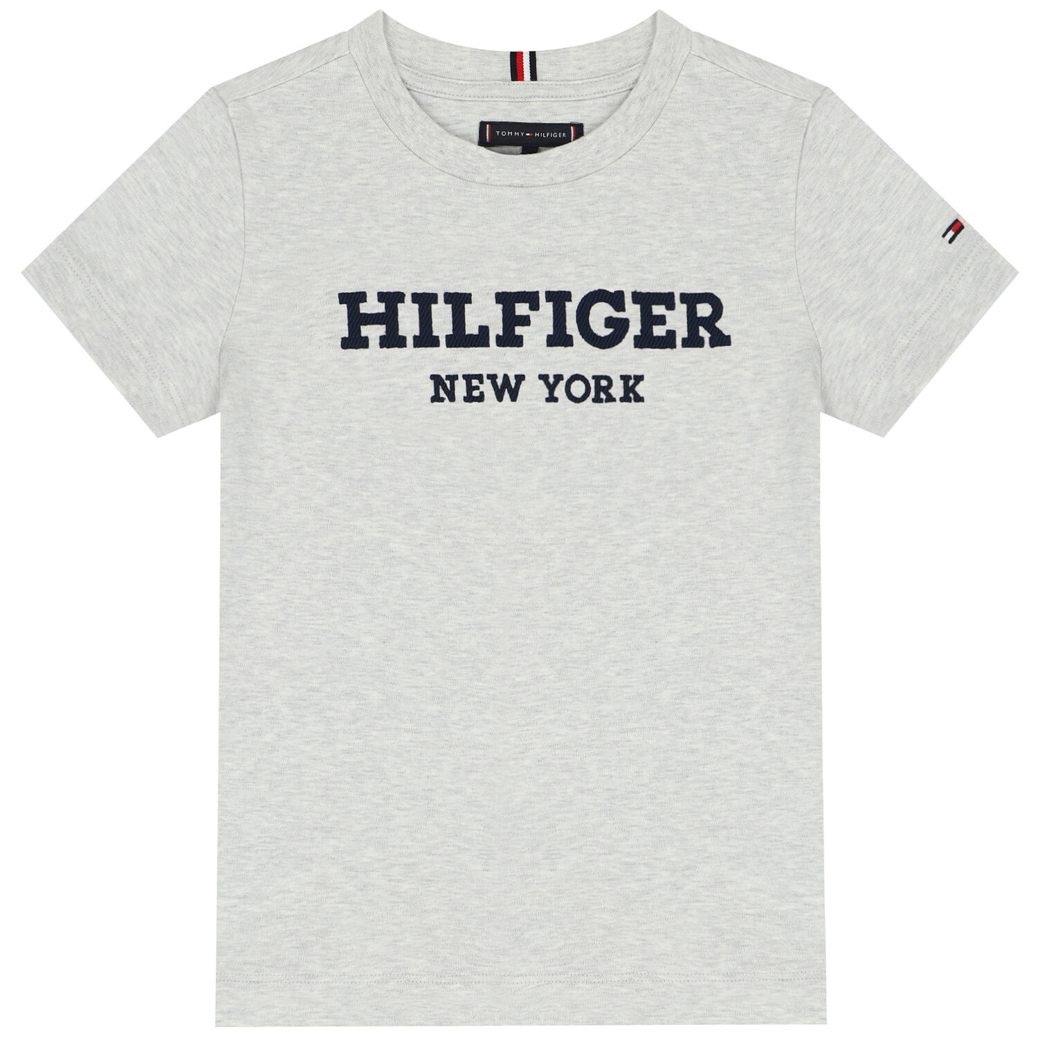 تيشيرت أولاد بالشعار باللون الرمادى, 2, hi-res