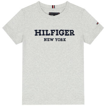 Boys Grey Logo T-Shirt