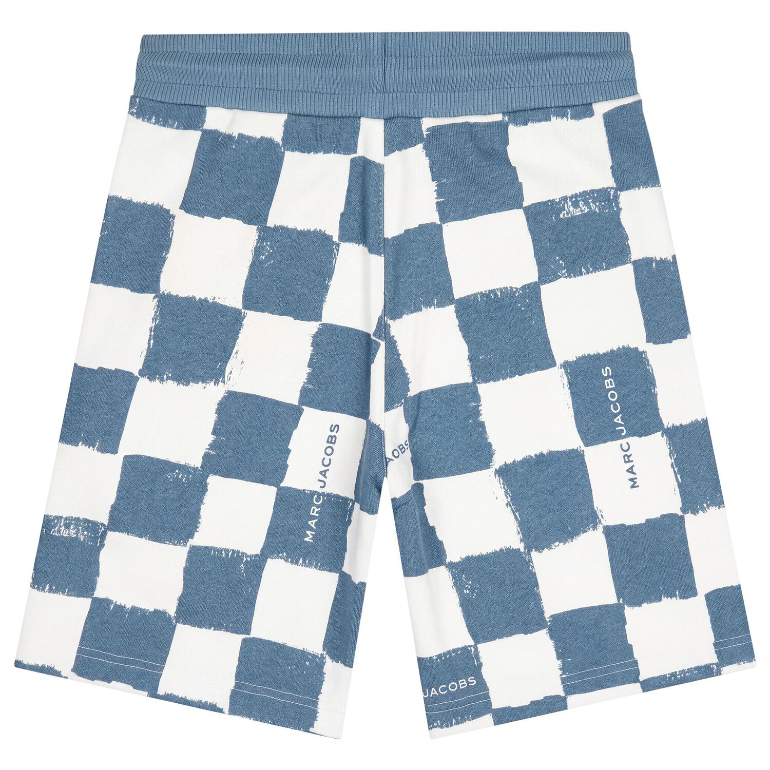 Boys Blue & White Checkerboard Shorts, 1, hi-res