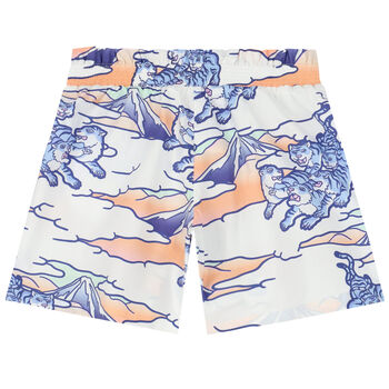 شورت باللون الأبيض للبنات