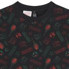 تيشيرت بالشعار بطبعه ديزنى باللون الاسود , 1, hi-res