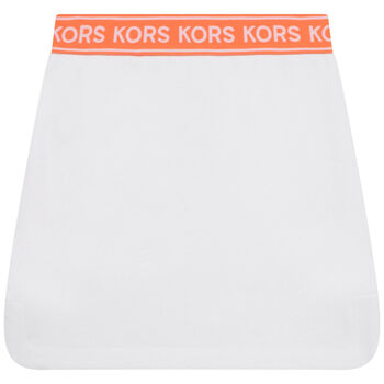 Girls White Logo Skirt