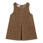 Baby Brown GG Logo Corduroy Dress , 1, hi-res