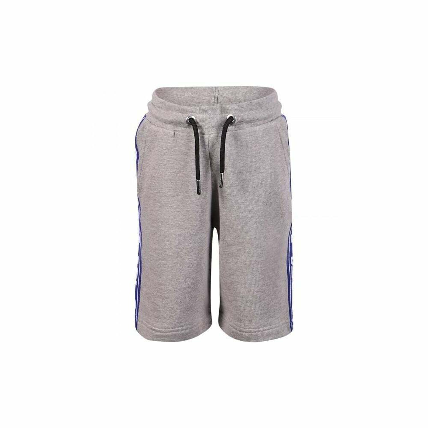 Boys Grey Logo Stripe Shorts, 1, hi-res image number null