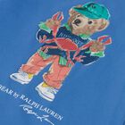 Boys Blue Cotton Polo Bear & Crab T-Shirt, 1, hi-res