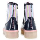 Girls Navy Blue Embellished Boots, 1, hi-res