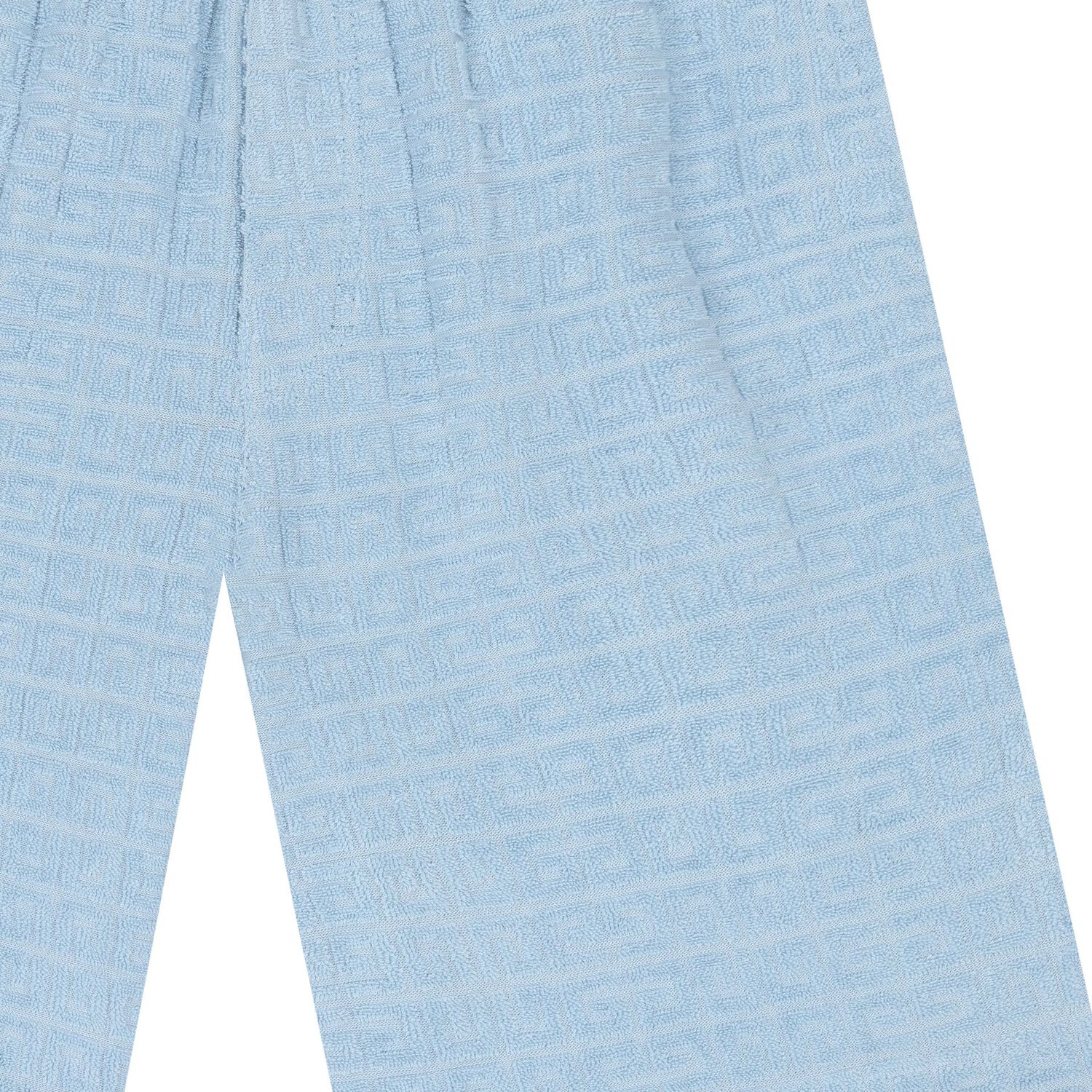 شورت اولاد بالشعار باللون الازرق , 1, hi-res