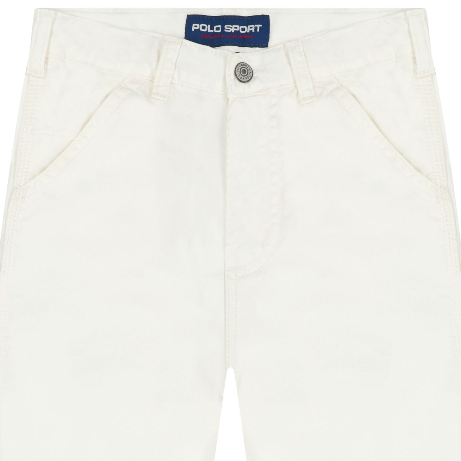 Boys White Logo Jeans, 1, hi-res