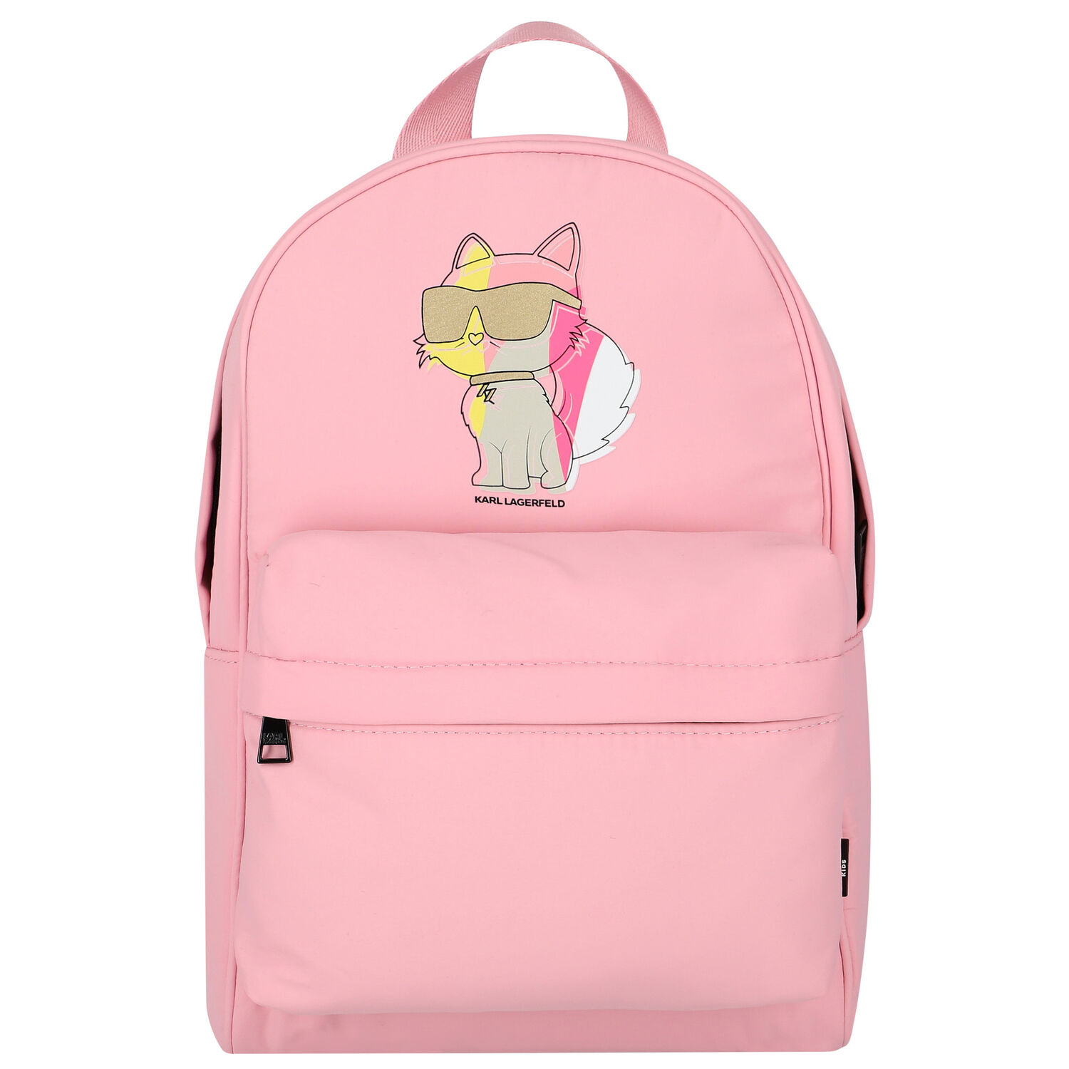 Girls Pink Logo Backpack, 1, hi-res
