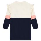 فستان سويت شيرت عاجي اللون للبنات, 1, hi-res