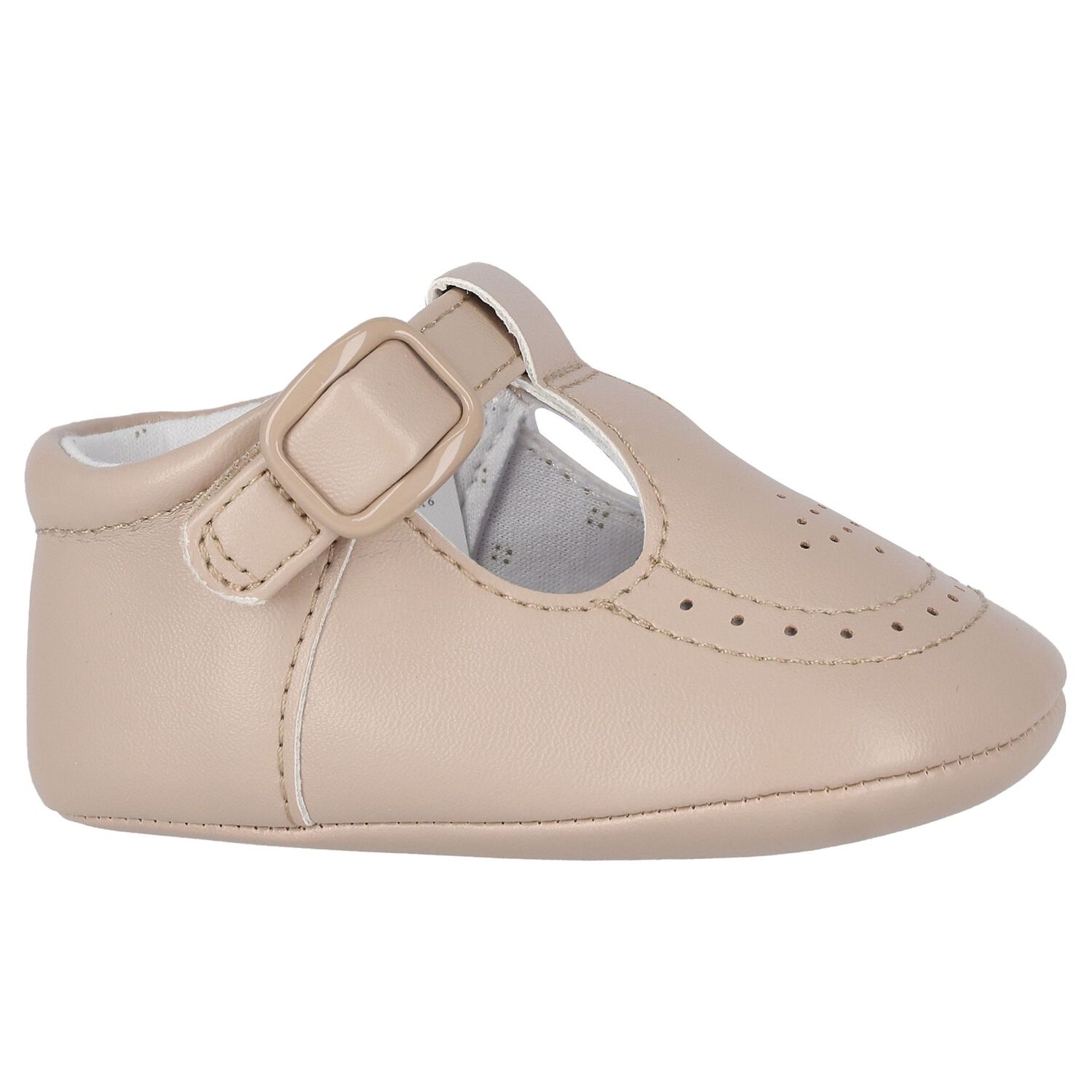 Baby Boys Beige Pre Walker Shoes, 2, hi-res image number null
