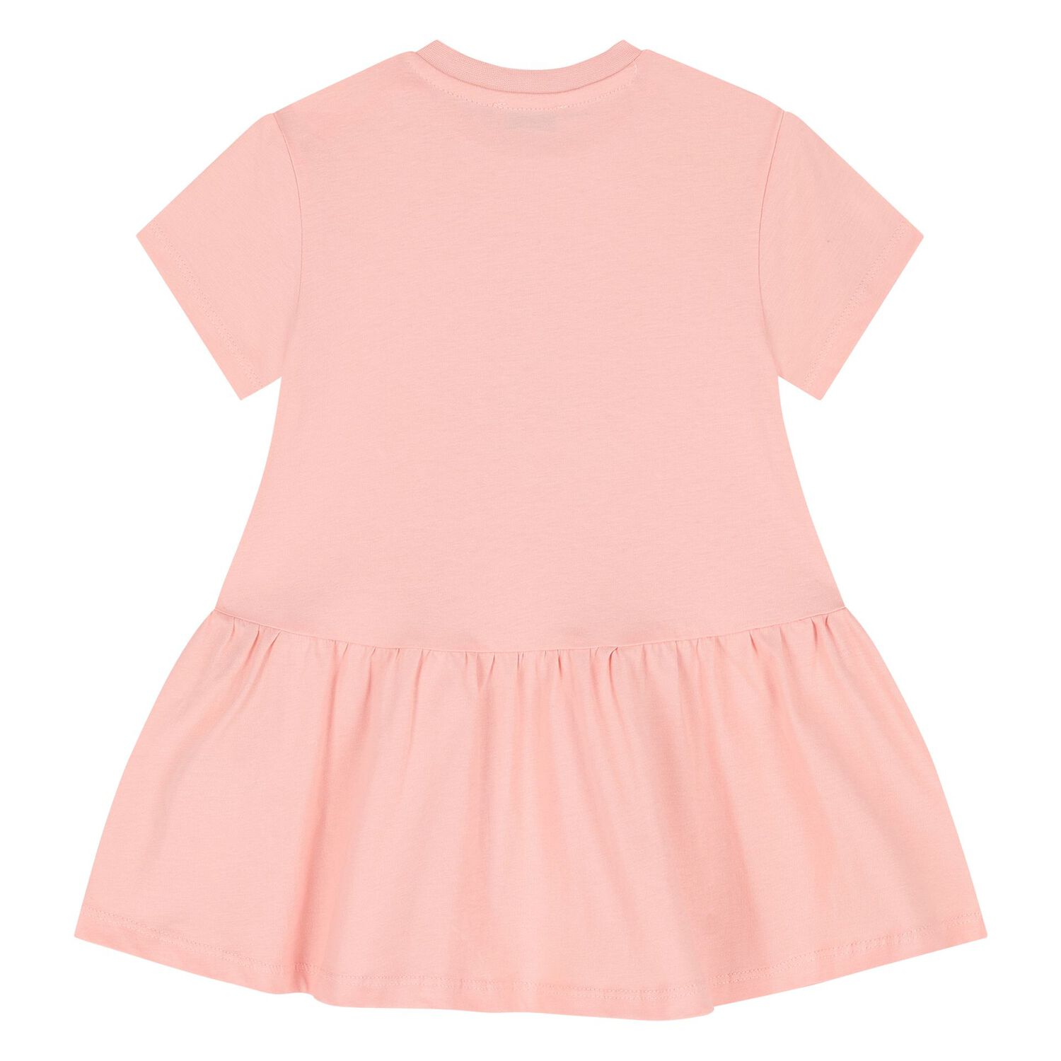Younger Girls Pink Logo Dress, 1, hi-res