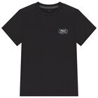 Boys Black Logo T-Shirt, 1, hi-res