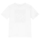 Boys White Logo T-Shirt, 2, hi-res