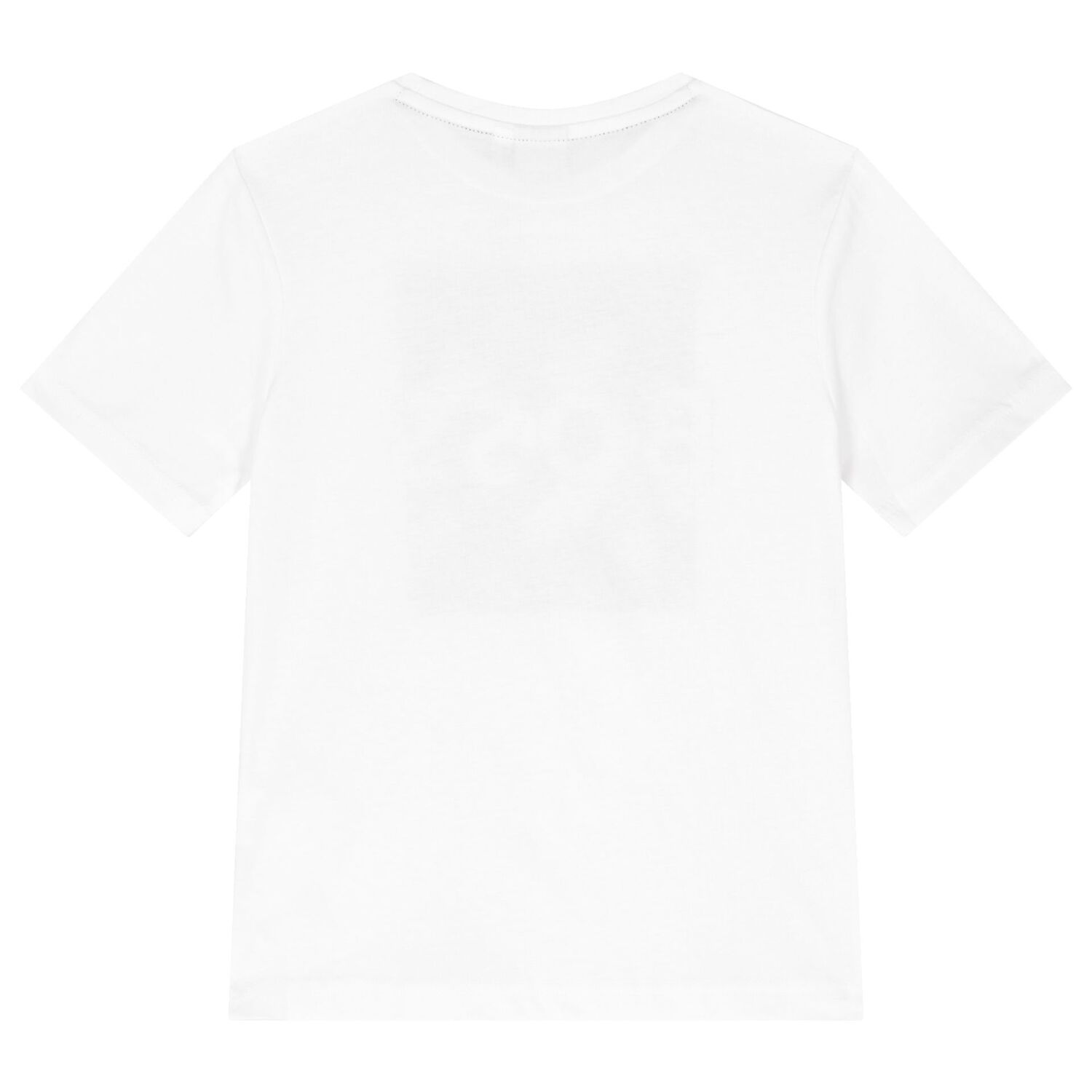 Boys White Logo T-Shirt, 2, hi-res