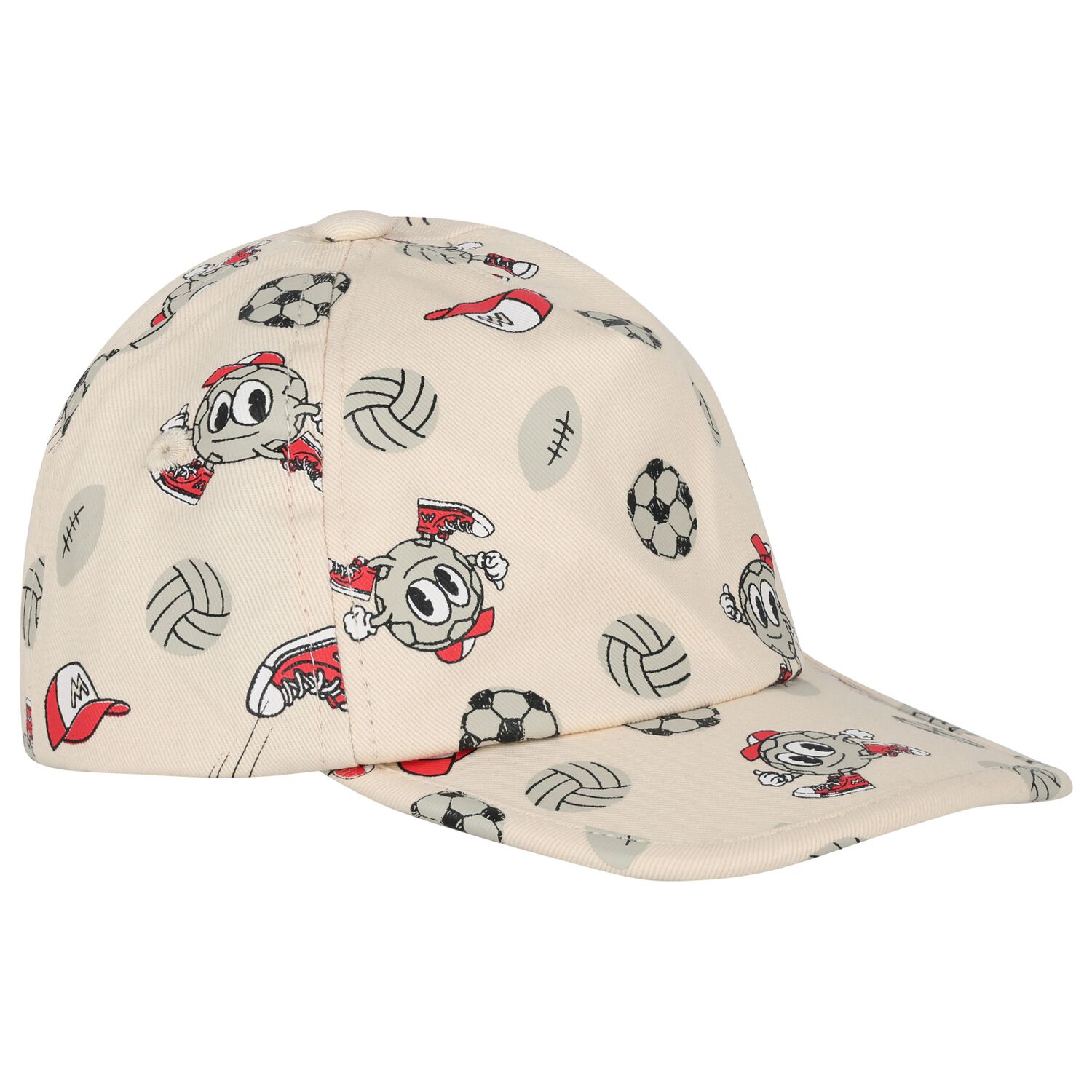 Younger Boys Ivory Volley Ball Cap, 1, hi-res