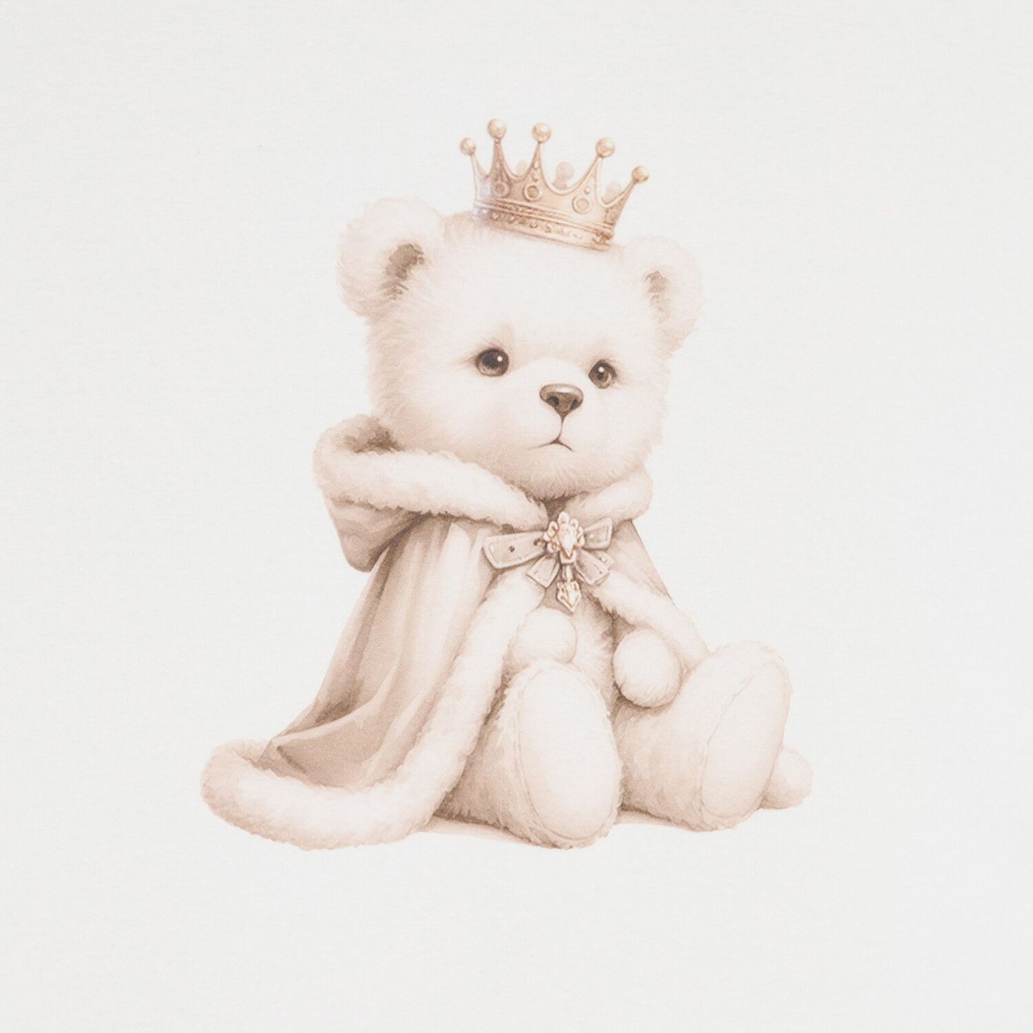 بطانية طفل على شكل دب تيدي باللون العاجي, 1, hi-res