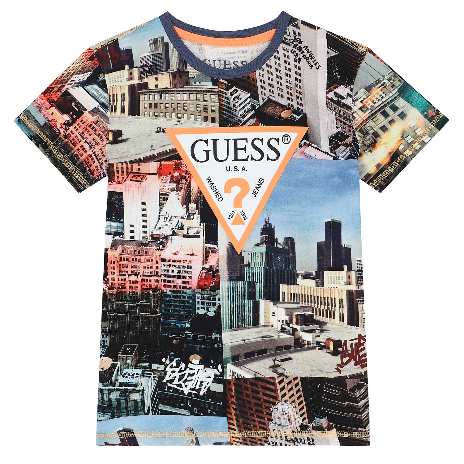 تيشيرت بالشعار متعدد الألوان للأولاد , 1, hi-res