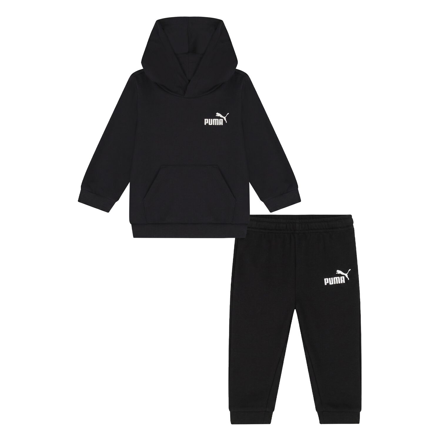 Younger Boys Black Logo Tracksuit, 1, hi-res