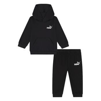 Younger Boys Black Logo Tracksuit