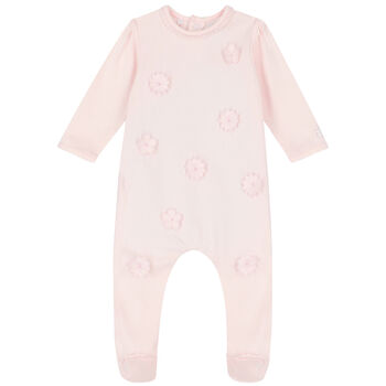 Baby Girls Pink Floral Babygrow