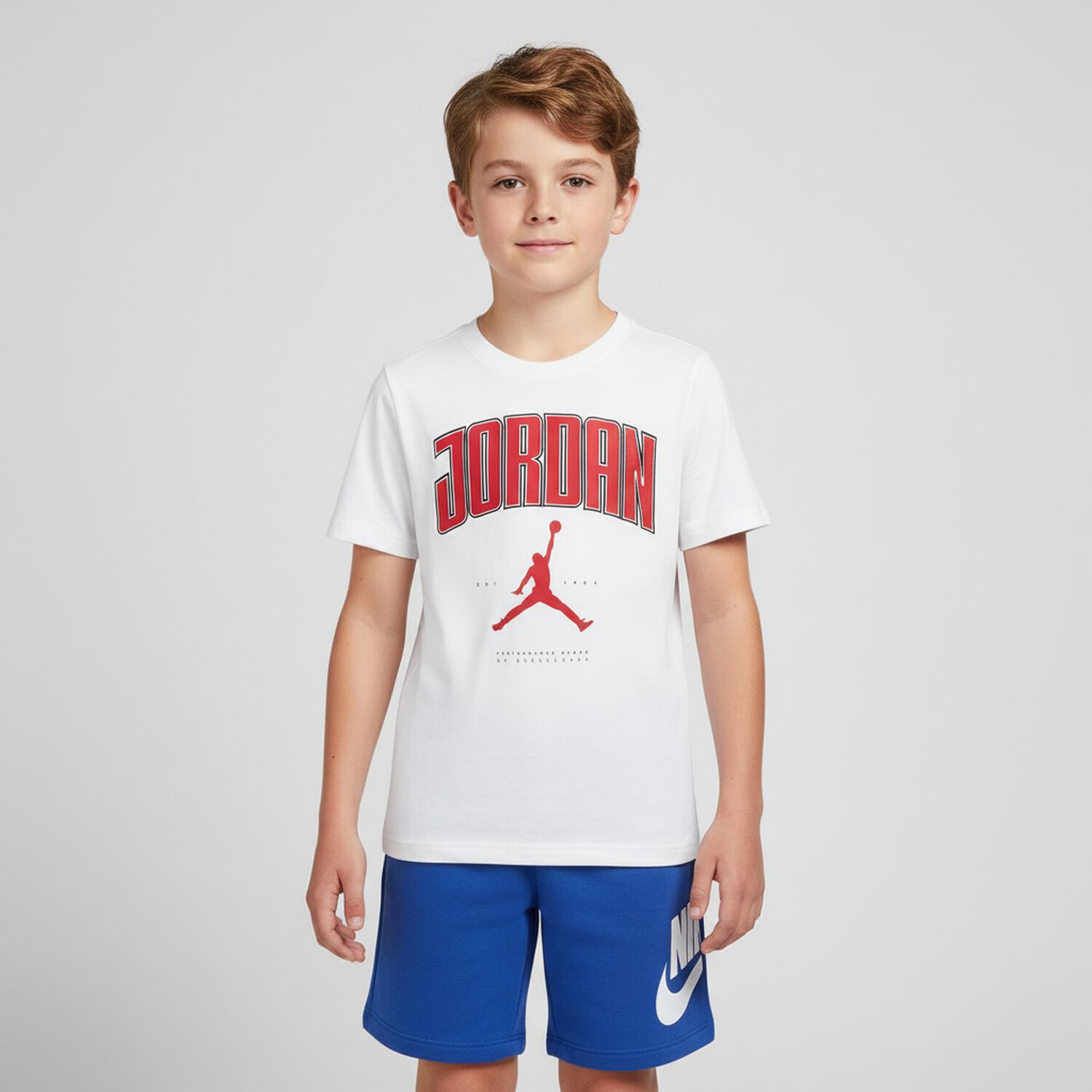 Boys White Jordan T-Shirt , 1, hi-res