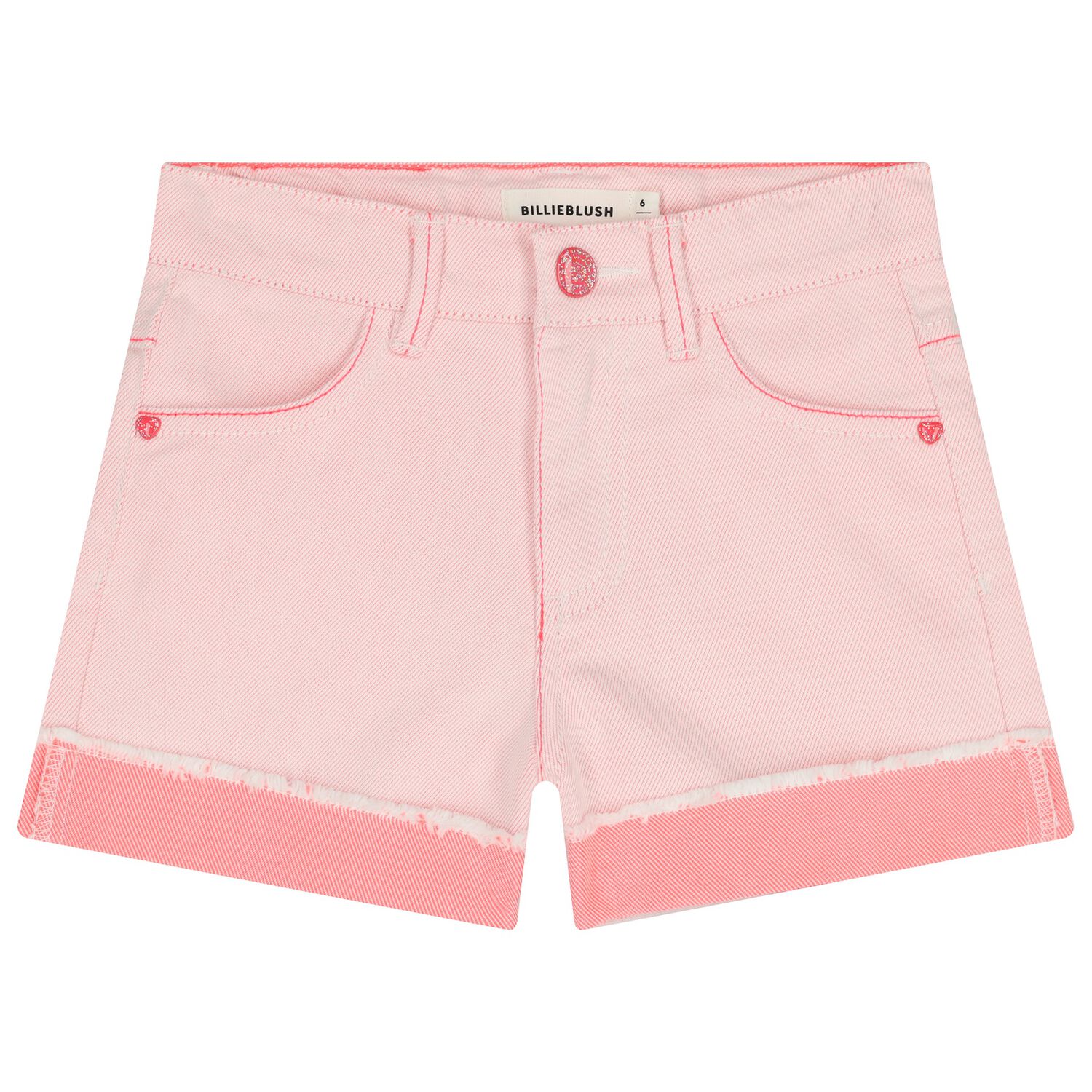 Girls Pink Sequin Shorts, 1, hi-res
