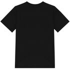 Boys Black Logo T-Shirt, 1, hi-res