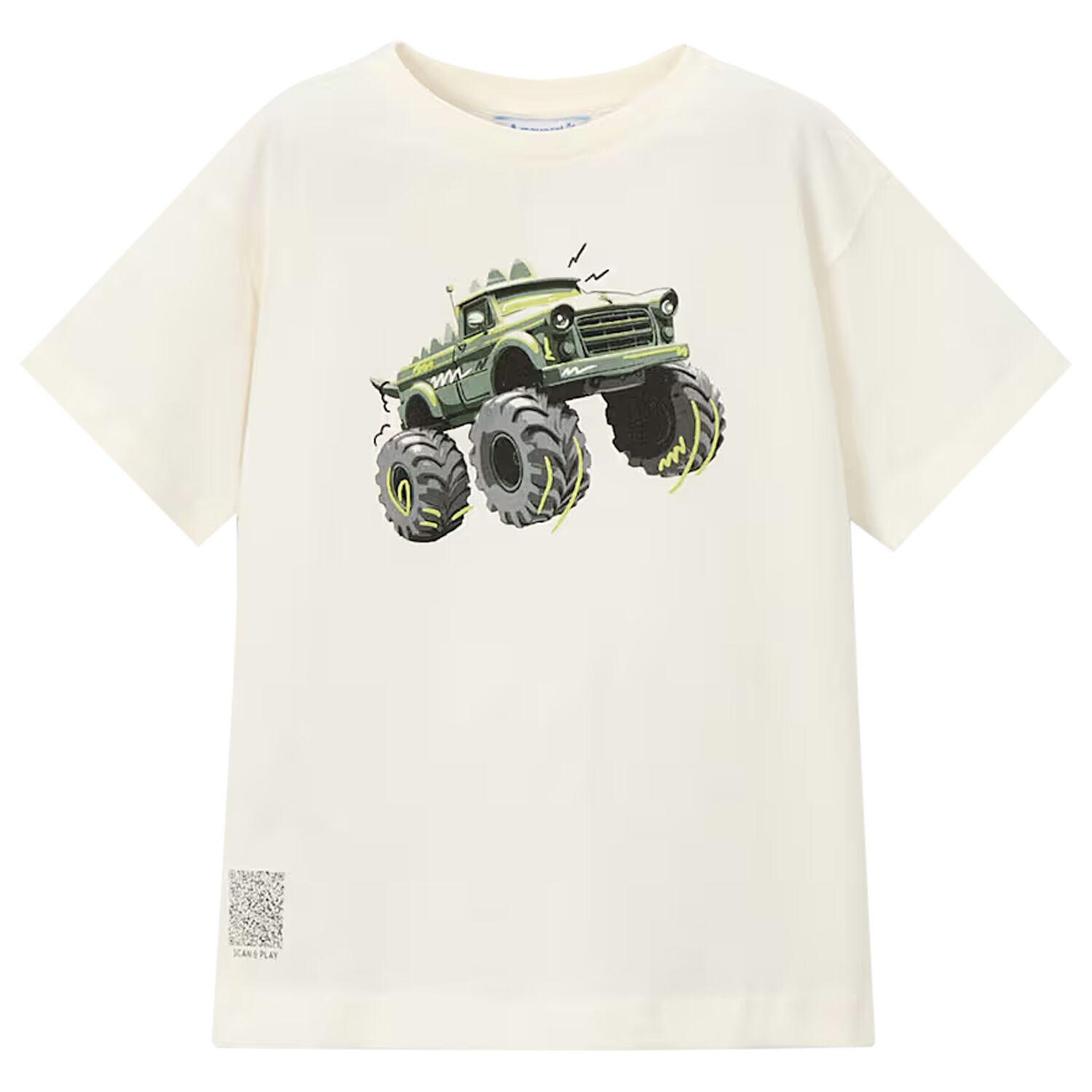 Boys Ivory Monster Truck T-Shirt, 1, hi-res
