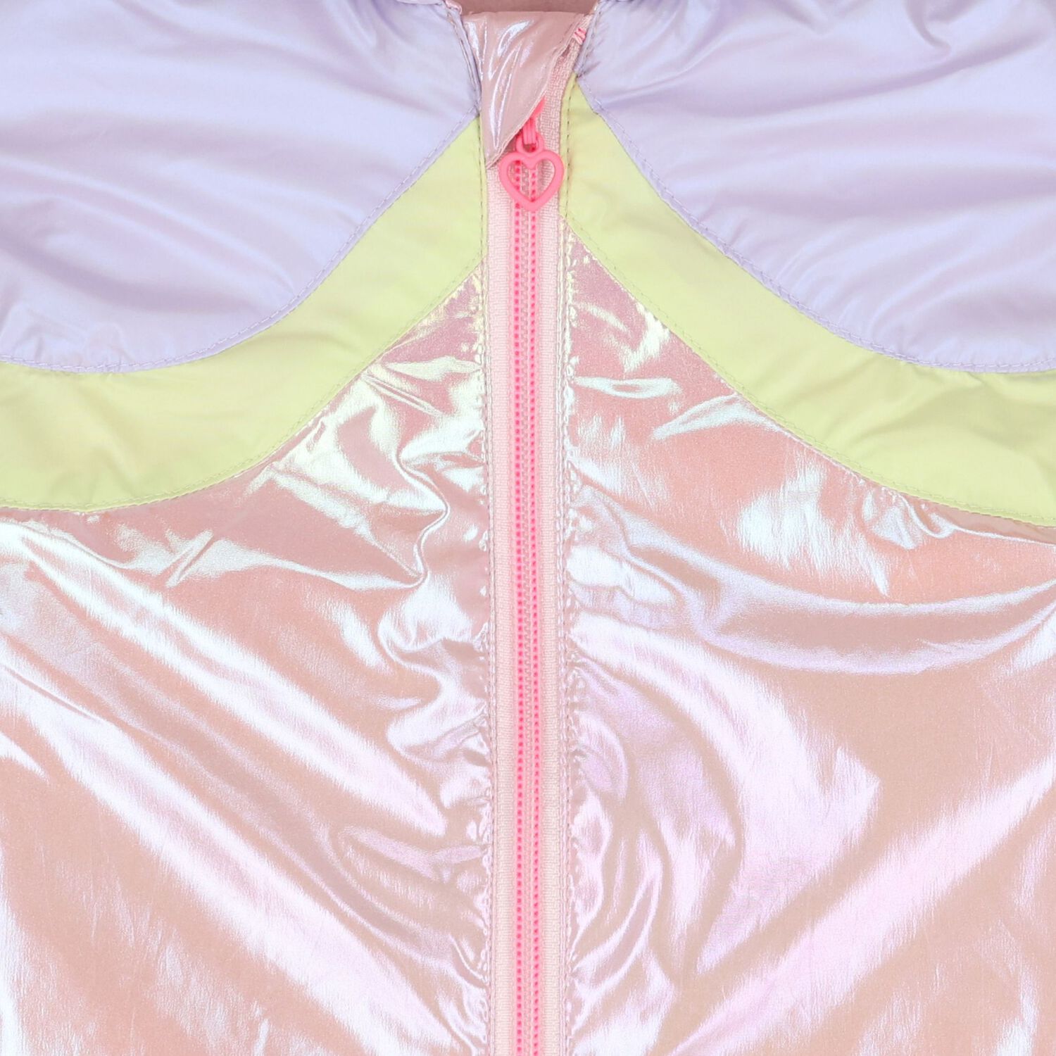Younger Girls Lilac & Iridescent Pink Jacket, 1, hi-res