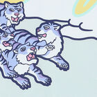 تيشيرت بشعار النمر باللون الازرق للاولاد, 1, hi-res