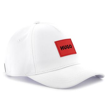 Boys White Logo Cap